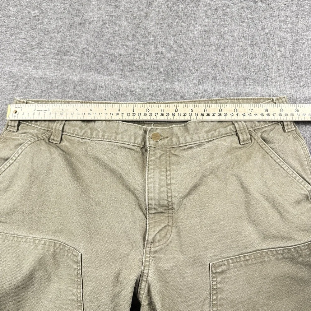 Carhartt Pants Mens 40x30 Brown Rugged Flex Relaxed Duck Canvas Double Knee Work